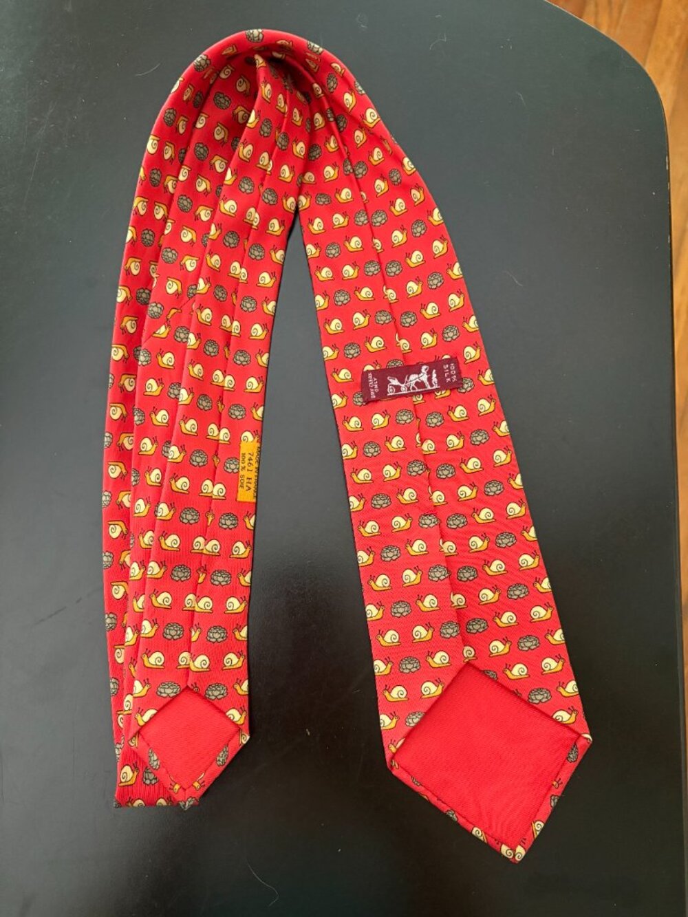 Hermes Silk Tie Snail and Shells - Picture 2 of 2